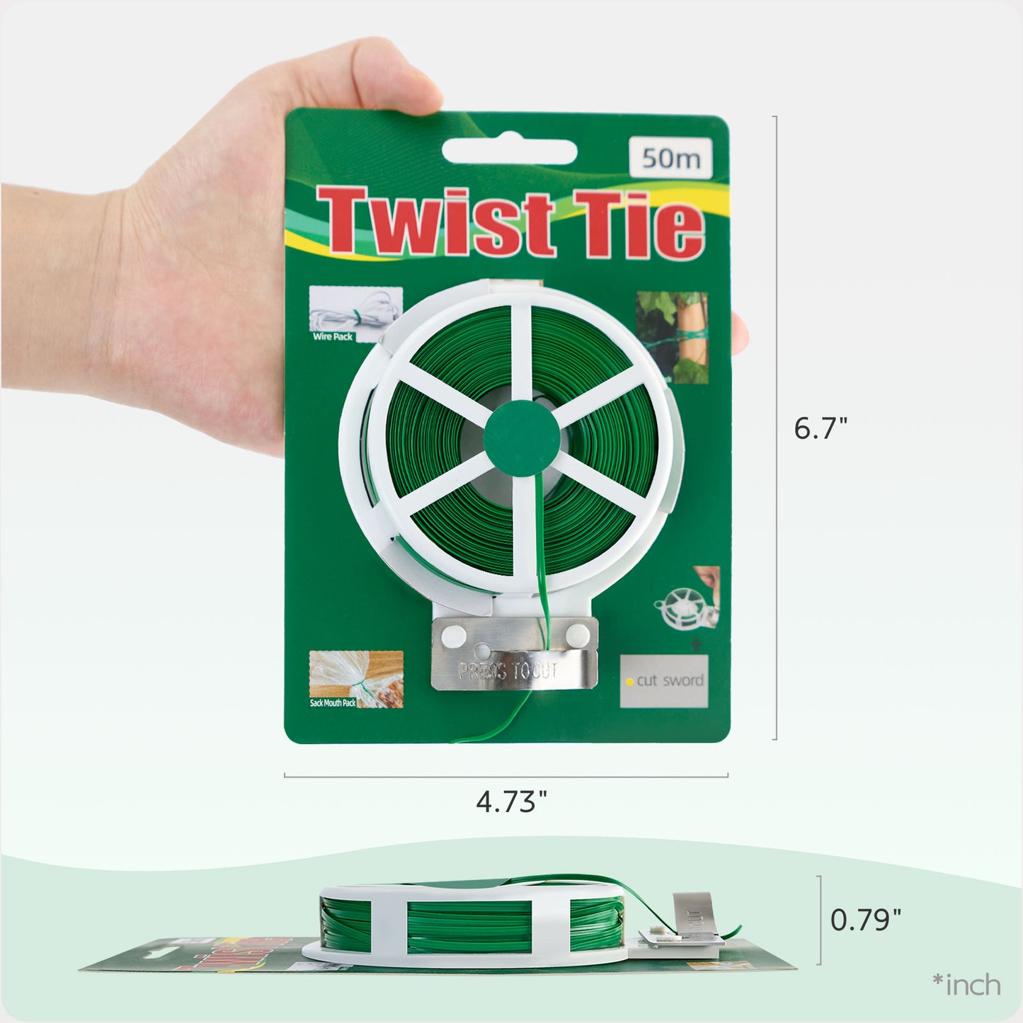 Garden Twist Tie with Cutter